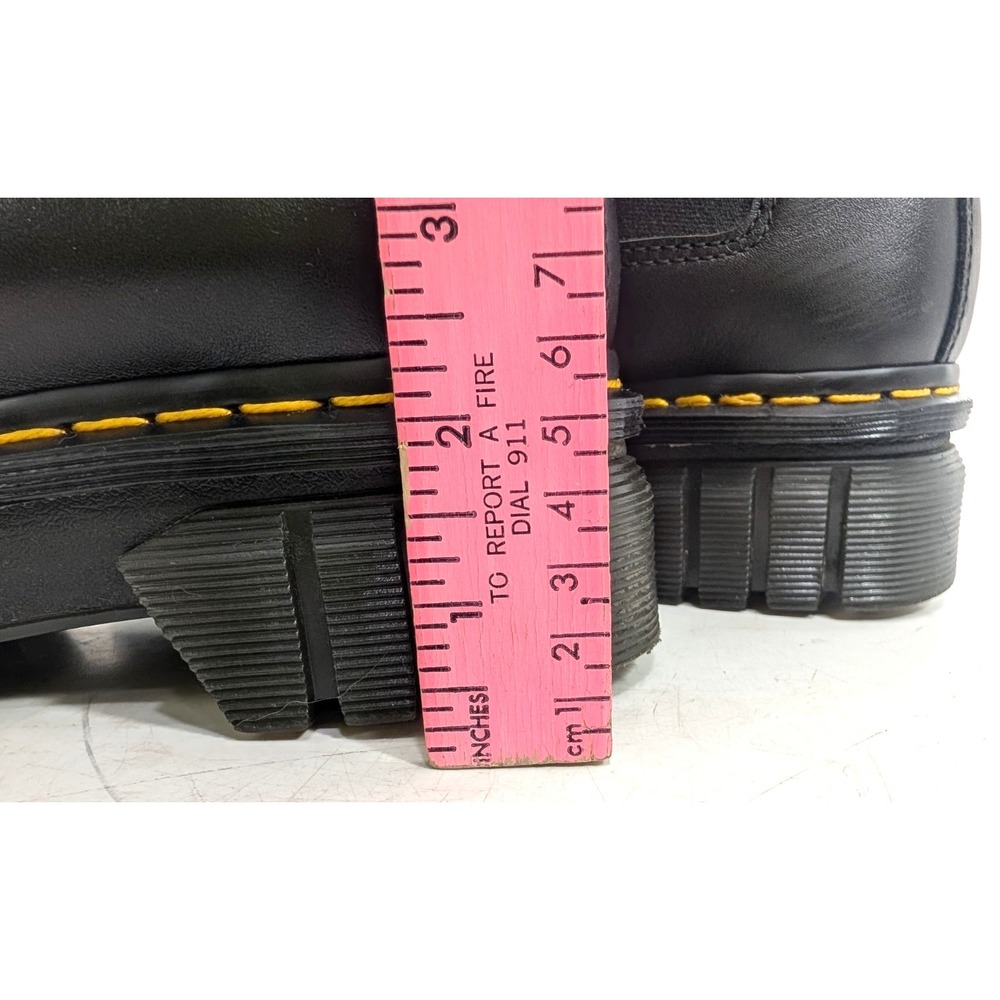 Dr. Martens Women's Audrick Leather Platform Chelsea boots: size 8 - Black - Picture 12 of 12